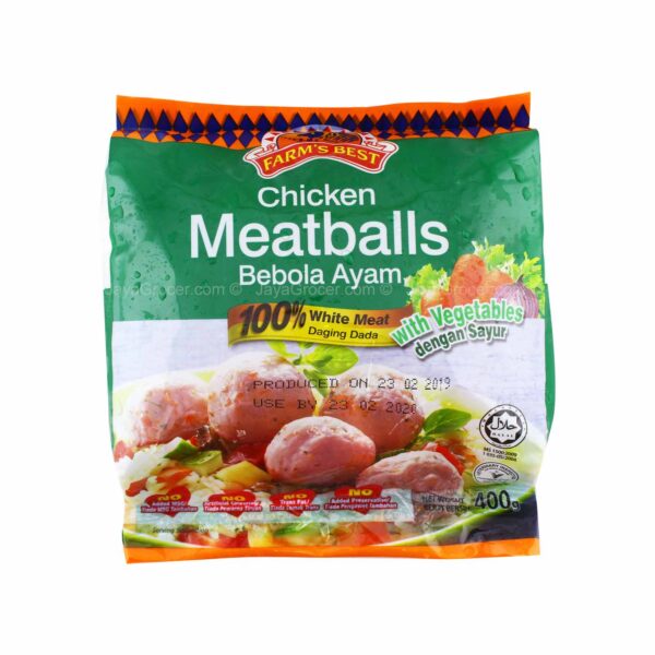 FARM’S BEST CHICKEN MEATBALLS (VEGETABLES) 400g