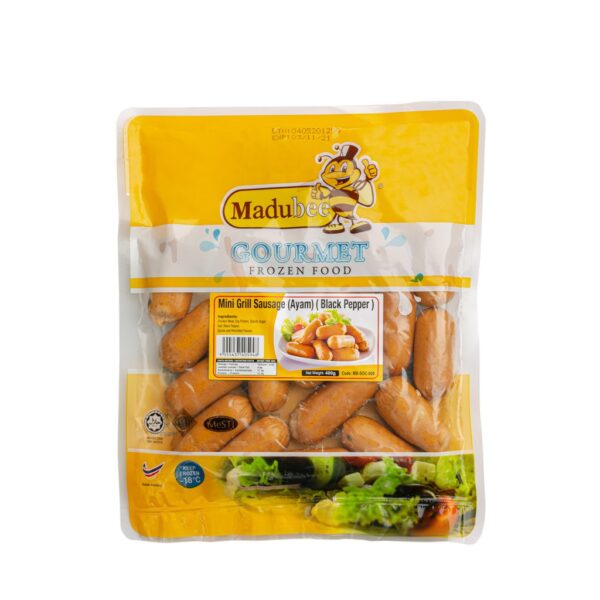 MADUBEE MINI GRILL CHICKEN SAUSAGE (BLACK PEPPER) 400G
